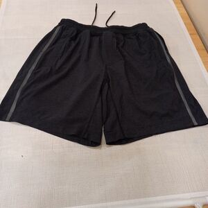 Lululemon Pace Breaker Short Heathered Black Lined Men's Size XL